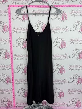 AFRM Black dress strappy Midi Slip Dress